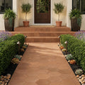 Lincoln Hexagon 12x12 Natural Terracota Paver — Front Yard walkway
