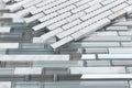 Linear Glass Blue 1x2 Mosaic