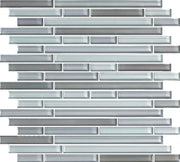 Linear Glass Grey Goose 11.75x12 Mosaic