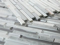 Linear Montage Grey 11.75x12 Glass Mosaic