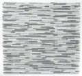 Linear Montage Grey 11.75x12 Glass Mosaic