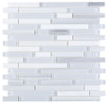 Linear Montage Light 11.75x12 Glass Mosaic