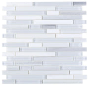 Linear Montage Light 11.75x12 Glass Mosaic