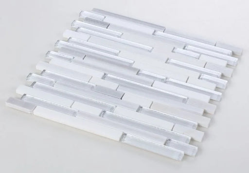 Linear Montage Light 11.75x12 Glass Mosaic