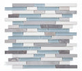Linear Montage Sky 11.75x12 Glass Mosaic