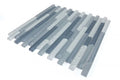 Linear Rain Blue 11.75x12 Glass Mosaic