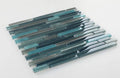 Linear Rain Heavy 11.75x12 Glass Mosaic