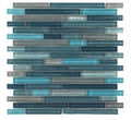 Linear Rain Heavy 11.75x12 Glass Mosaic