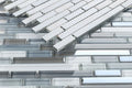 Linear Rain Sky 11.75x12 Glass Mosaic