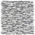 Linear Glass Sea Stack 11.75x12 Marble & Glass Mosaic