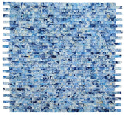 Linear Glass Watercolor Blue 11.75x11.75 Square Glass Mosaic Tile