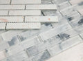 Linear Glass Watercolor Dawn 11.75x11.75 Square Glass Mosaic Tile
