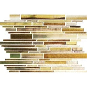 Linear Glass Zodiac Peridot Glass Mosaic