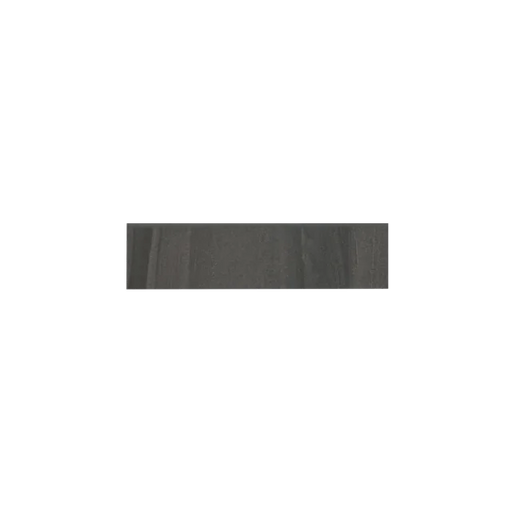 Linear Stone Black 12x3 Bullnose Honed Porcelain Trim
