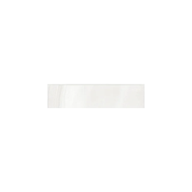 Linear Stone White 12x3 Bullnose Honed Porcelain Trim