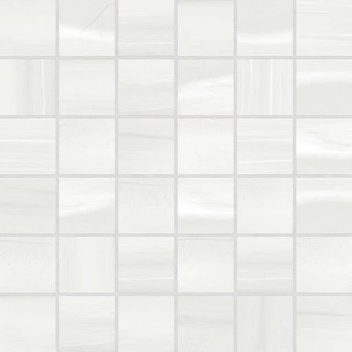Linear Stone White 2x2 12x12 Honed Porcelain Mosaic