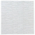 Linear Thassos 11.75x12 Glass Mosaic