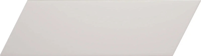 Lloyd 2x8 Chevron LEFT Gloss White Ceramic Wall Tile