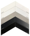 Lloyd 2x8 Chevron LEFT Gloss Grey Ceramic Wall Tile