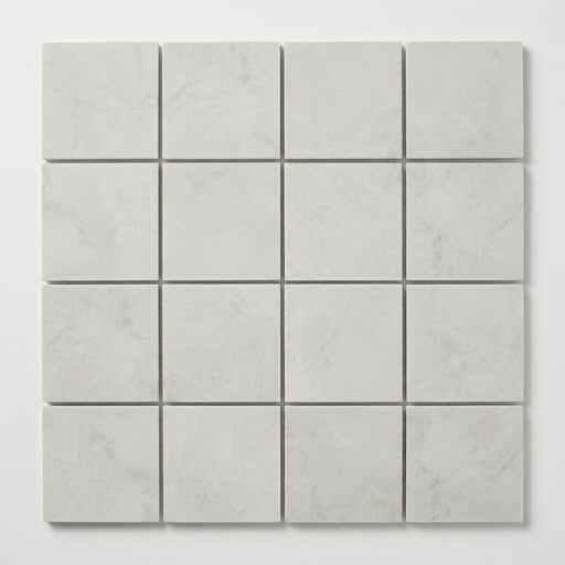 Loft Soft Grey 2x2 Honed Stone Mosaic close-up