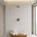 Loft Soft Grey 2x2 Honed Stone Mosaic — Spa spa interior