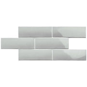 LondonWall Cement 03x8.7 Gloss Ceramic Wall Tile
