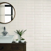 LondonWall MatteWhite 03x8.7 Matte Ceramic Wall Tile
