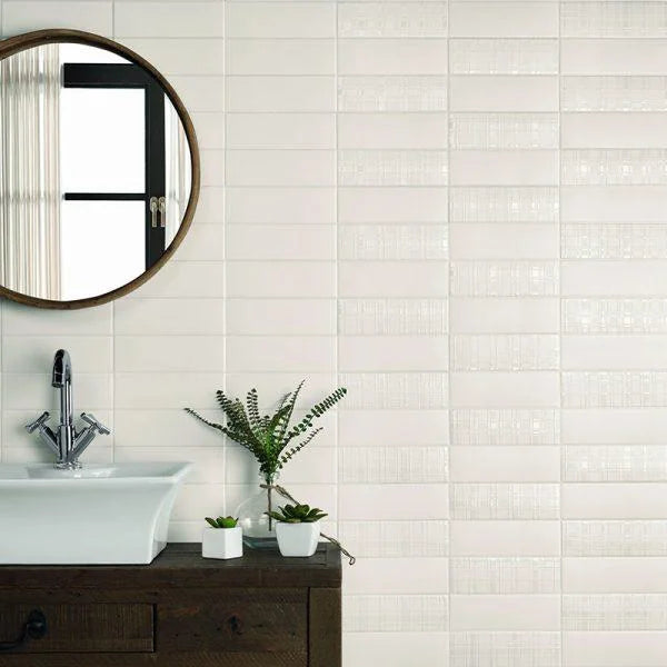 LondonWall MatteWhite 03x8.7 Matte Ceramic Wall Tile