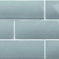 LondonWall Rain 0.625x12 Gloss Ceramic Demi-Bullnose Wall Trim