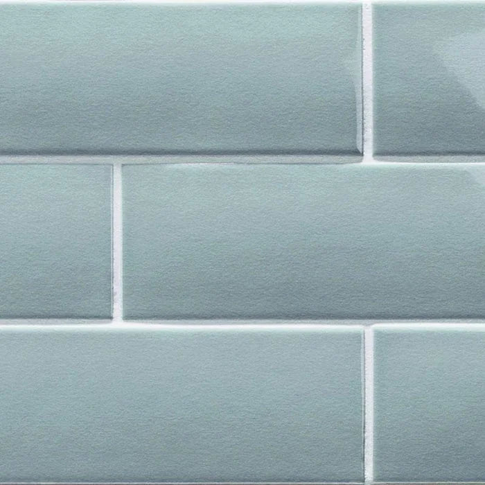 LondonWall Rain 0.625x12 Gloss Ceramic Demi-Bullnose Wall Trim
