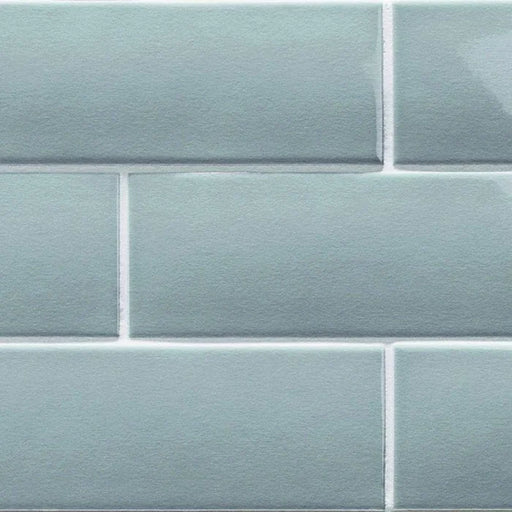 LondonWall Rain 0.625x12 Gloss Ceramic Demi-Bullnose Wall Trim