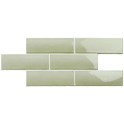 LondonWall Sage 03x8.7 Gloss Ceramic Wall Tile