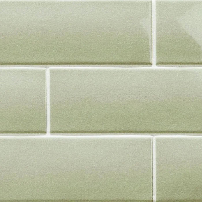 LondonWall Sage 0.625x12 Gloss Ceramic Demi-Bullnose Wall Trim