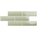 LondonWall Sage 0.625x12 Gloss Ceramic Demi-Bullnose Wall Trim