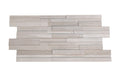Close-up of Natural Stone Haisa 3D Honed 6 x 24 Flat Panel Stone Veneer, in Natural tones.