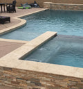 Close-up of Natural Stone Grand Canyon Peak Split Face 6 x 24 Flat Panel Stone Veneer, in Natural tones.