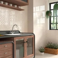 Lucciola Hueso 5.9x5.9 Matte Ceramic Tile