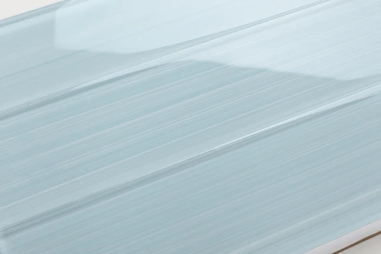 Lucy Blue Painting 4x16 Glass Mosaic