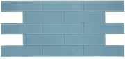 Lucy Casale Blue 4x16 Glass Mosaic