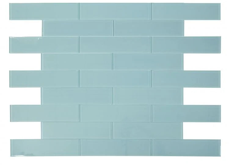Lucy Mint 4x16 Glass Mosaic