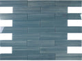 Lucy Pacific Blue Painting 4x16 Glass Mosaic