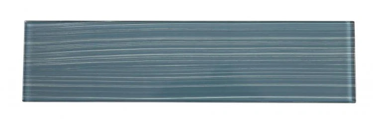 Lucy Pacific Blue Painting 4x16 Glass Mosaic