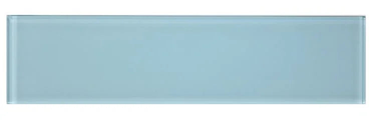 Lucy Teal 4x16 Glass Mosaic