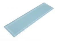 Lucy Teal 4x16 Glass Mosaic