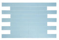 Lucy Teal 4x16 Glass Mosaic