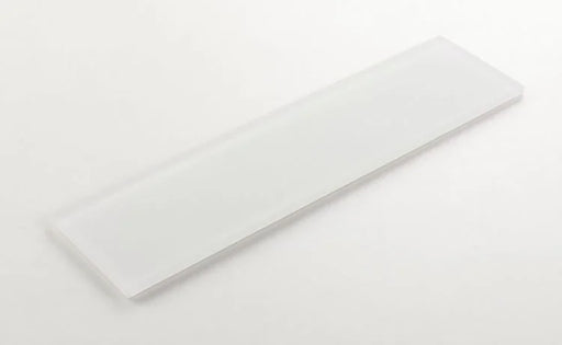 Lucy White 4x16 Frosted Glass Mosaic