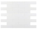 Lucy White 4x16 Frosted Glass Mosaic