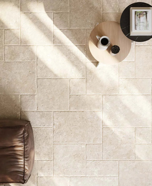 Lumiere Series Talco Modular Pattern Grip/R11 Travertine Look Porcelain Tile