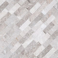Luna Gray 6x24 Corner Splitface Marble Ledger Stone