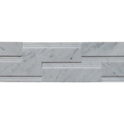 Lusso Carrara 07x10x07 Split-Face Marble Corner